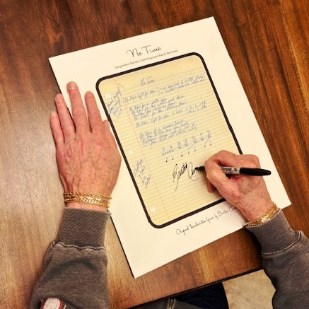 "No Time" Replica Handwritten Lyrics