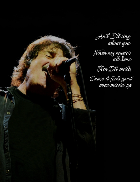 "Timeless Love" song lyric print