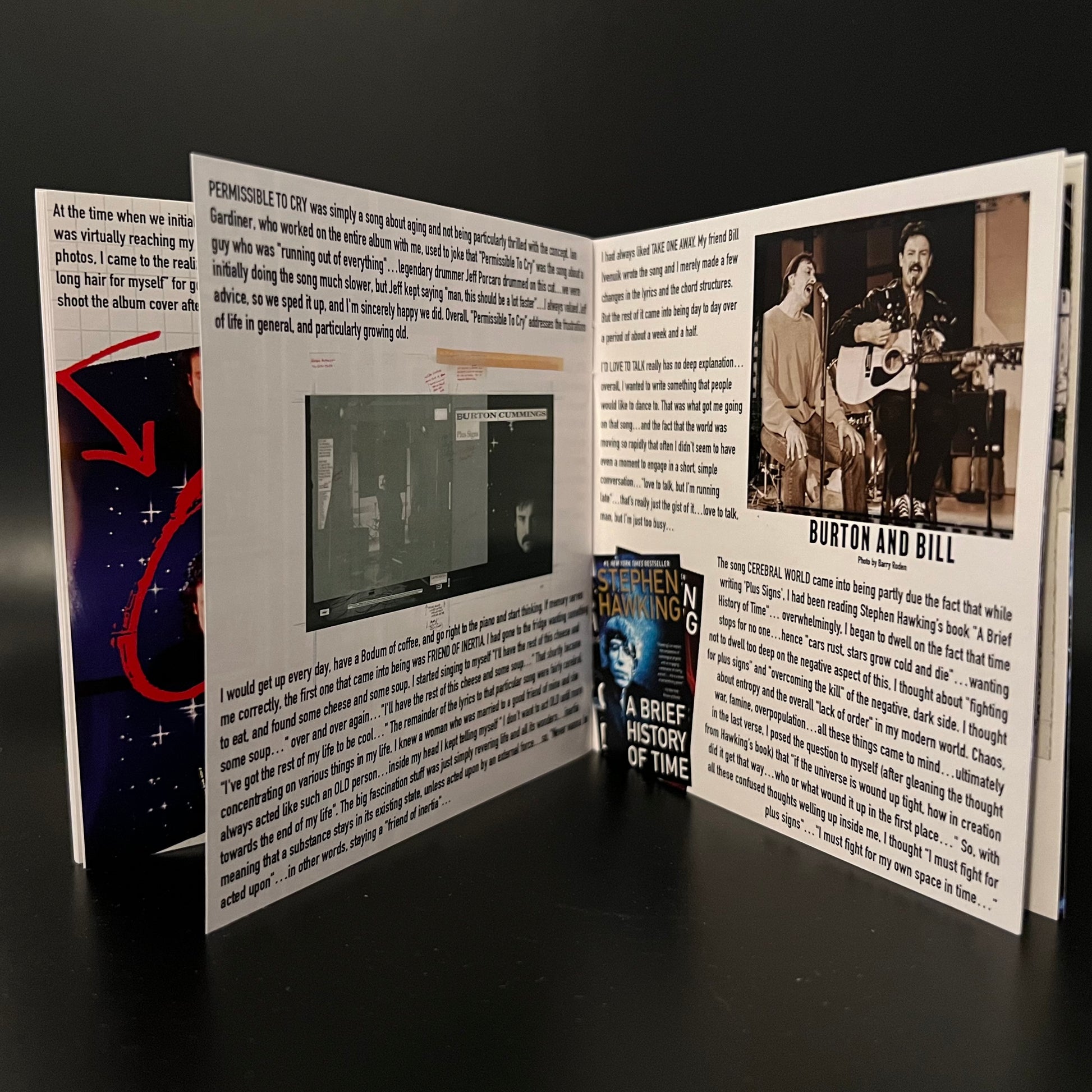 Sample of the liner notes in the 28 page booklet included with the CD