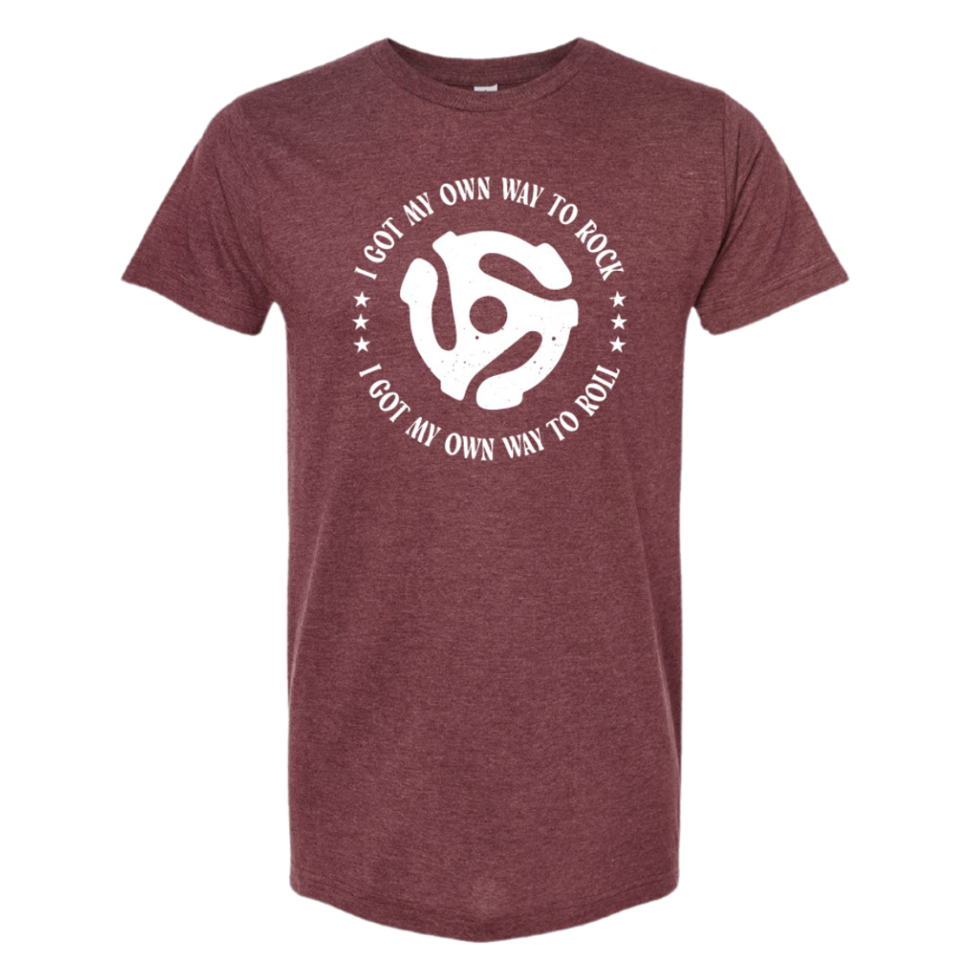 My Own Way To Rock T-Shirt (Burgundy)