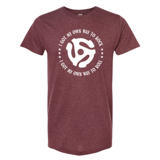 My Own Way To Rock T-Shirt (Burgundy)